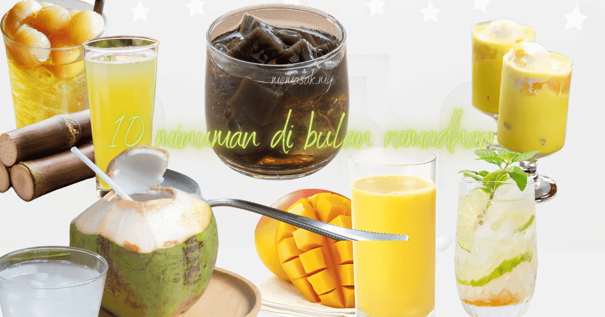 10 resepi minuman menyegarkan mudah untuk berbuka puasa